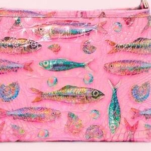 Brahmin Melbourne Pink Sardine Shoulder Bag Exclusive Collection Brand New